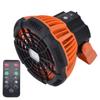 Campingventilator mit Licht Leise USB-Aufladung 180 Grad Drehung Tragbares Hakendesign 5 LED-Ventilator für Zelt