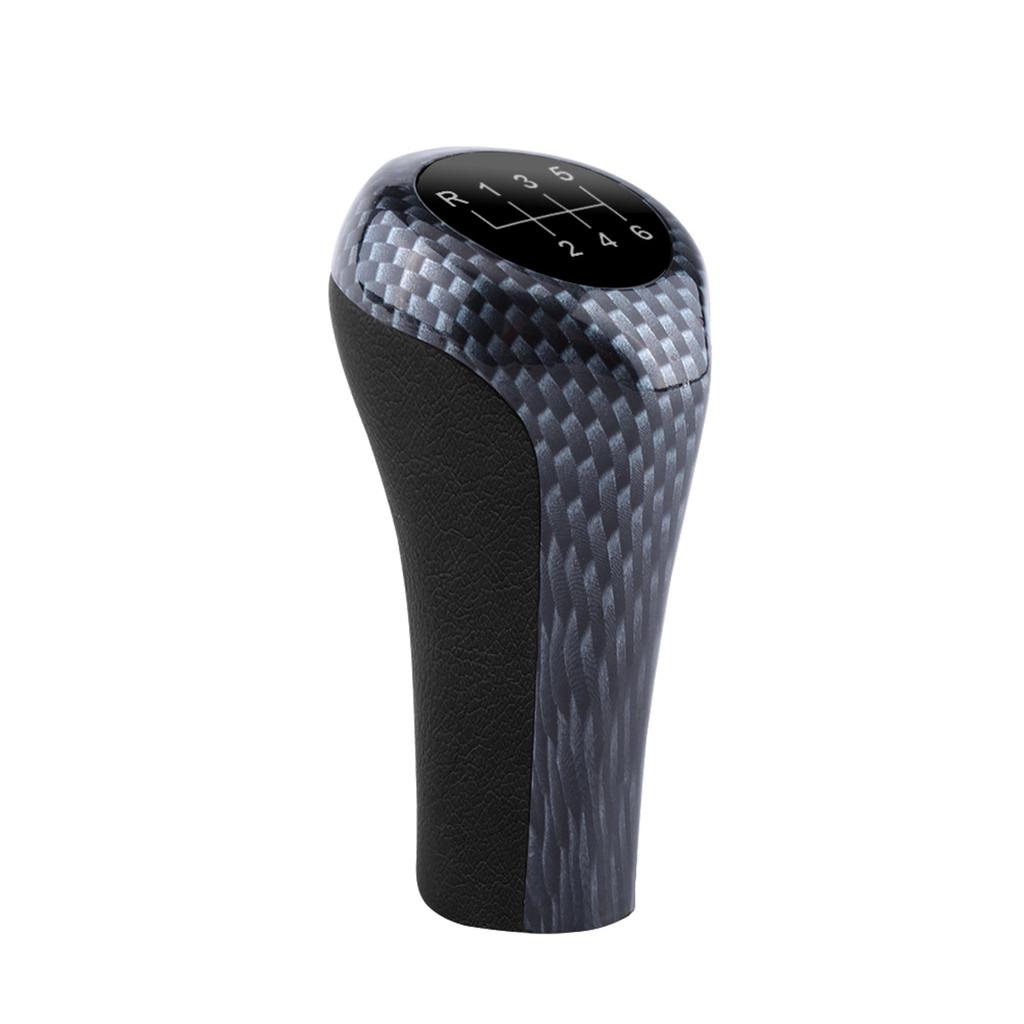 6 Speed Car Gear Shift Knob Stick Head For E90 E91 E92 X1 X3 X5 Carbon Fiber Color