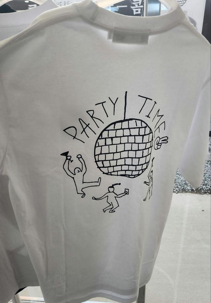 [USED] BTS Jin T-shirt IGIN GS25 Pop-up Korea White