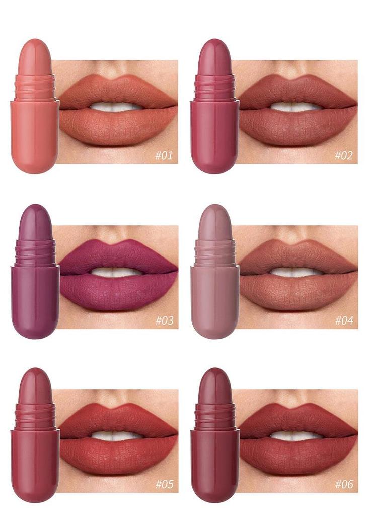 Magic Casa 18-Color Mini Matte Velvet Lipstick Set - Long-lasting & Non-transferable