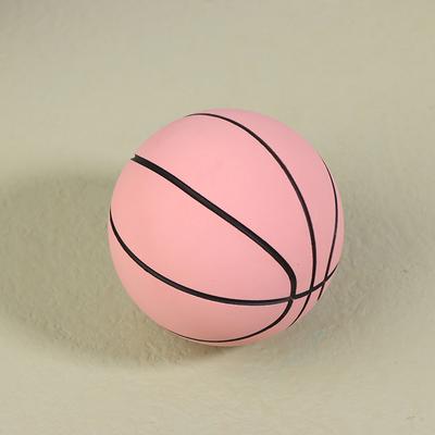6Cm High Elastic Mini Rubber Basketball Decompression Hollow Elastic Ball Children'S Toy Outdoor Sports Beach Mini Basketball