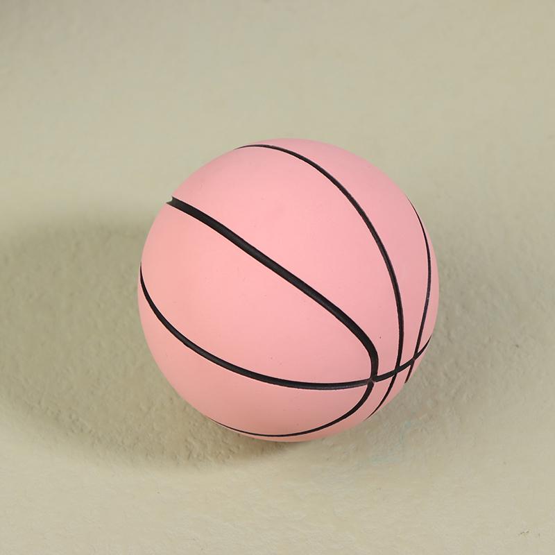 6Cm High Elastic Mini Rubber Basketball Decompression Hollow Elastic Ball Children'S Toy Outdoor Sports Beach Mini Basketball