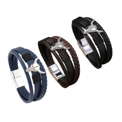 Vintage PU-Lederarmband für Männer Frauen Verstellbar Bequem zu tragen Design Handgelenkkette Armband