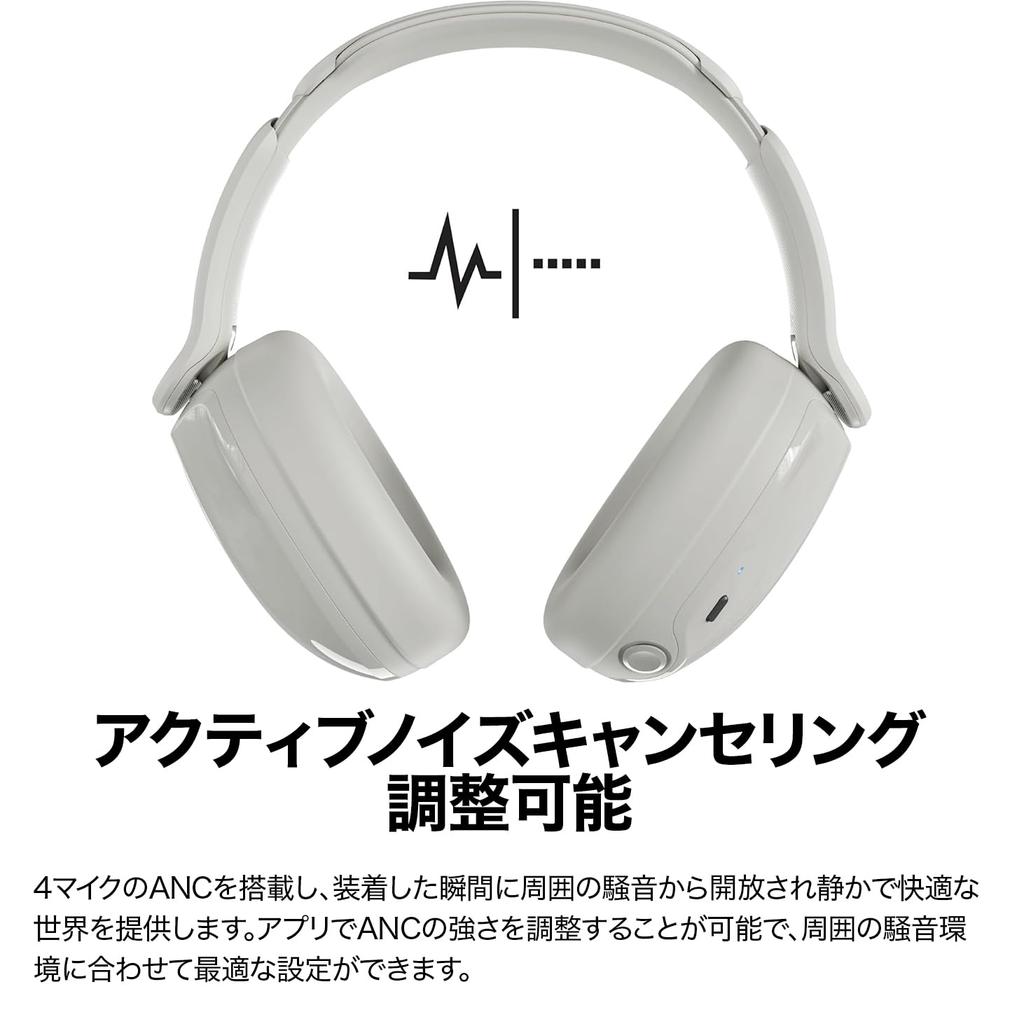 Skullcandy Official Store Hesh 540 ANC Noise Cancelling Wireless Headphones with THX Spatial Ambient Sound 65 Hours Battery Fast Clear Smart