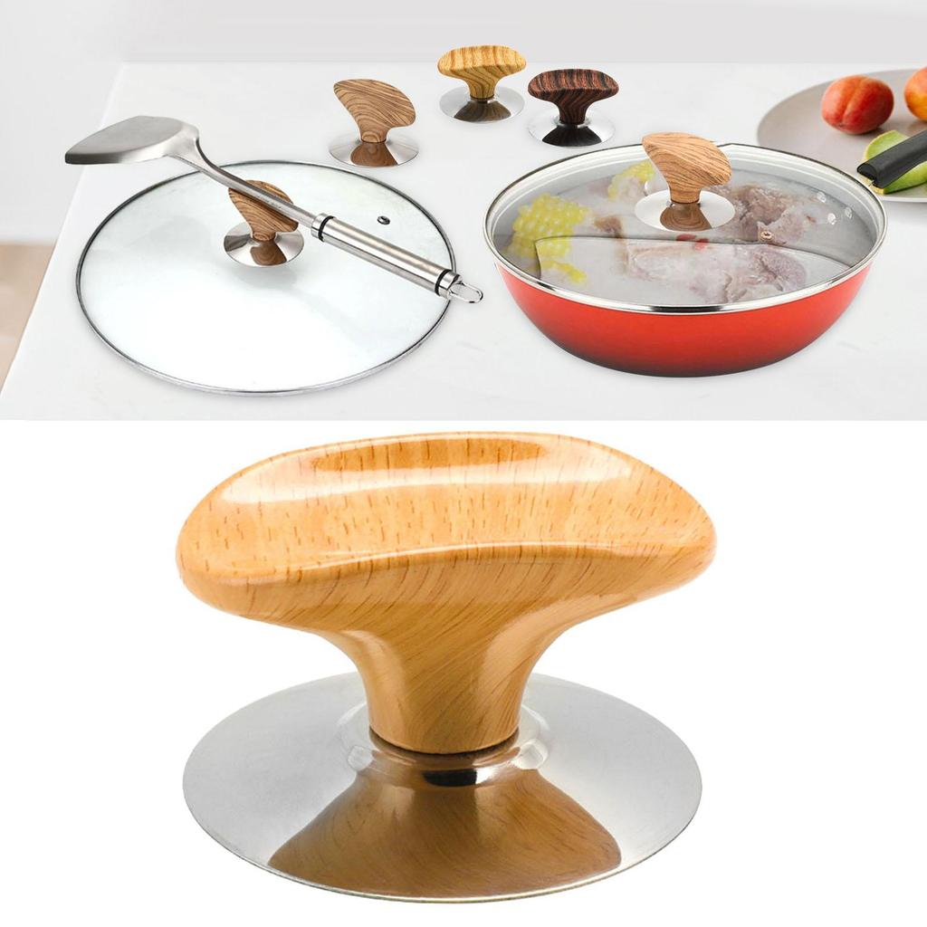 Bakelite Pot Lid Knob Convenient Ergonomic Handle for Kitchen Pans Set Flat Pan Cover