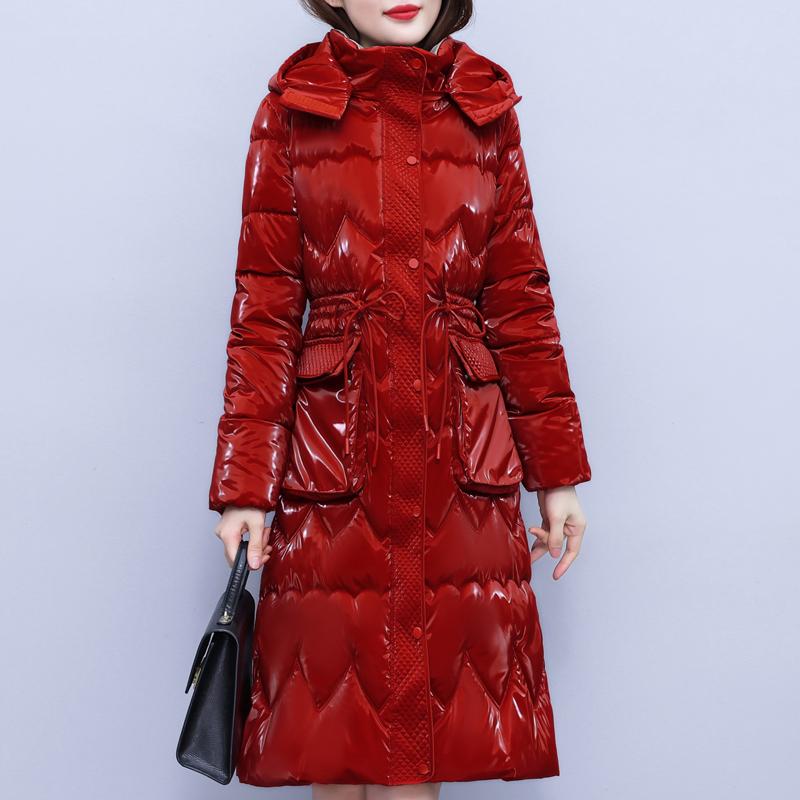 Elegant Woman Winter Coats Hooded Thick Warm Long Parkas Female Jacket Winter Clothes High Quality