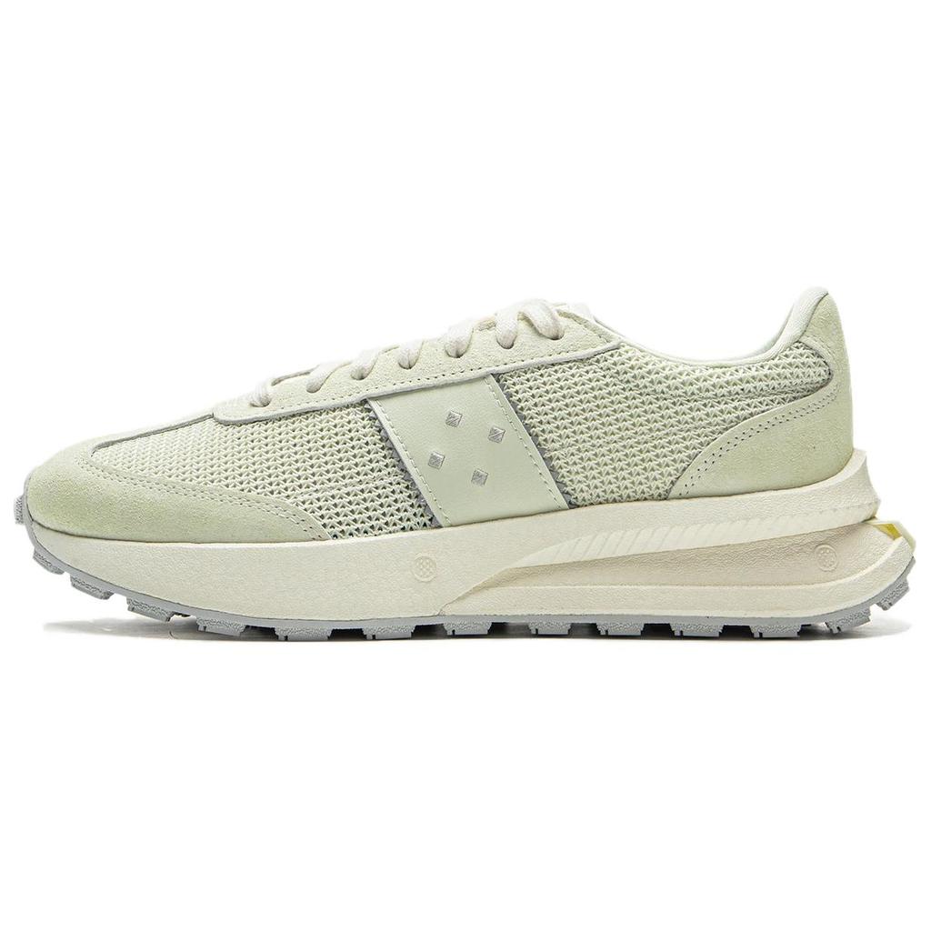 Li Ning Light Boat Reflective Trendy Wear-Resistant Non-Slip Low-Top Casual Shoes Unisex Casual Shoes Soft-Water-Green AZGV055-5