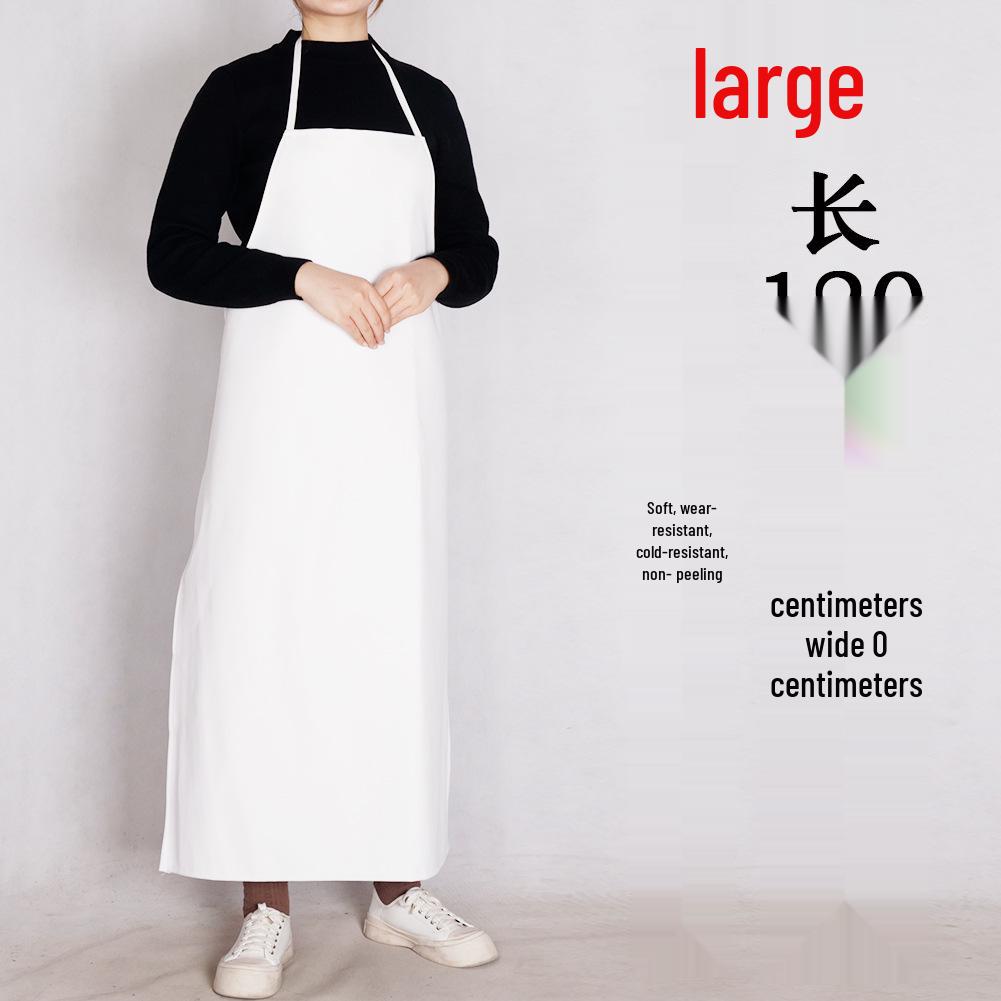 Men's Waterproof & Oil-Proof Leather Apron - Durable, Wear-Resistant, Long-Style for Cooking & Household Tasks