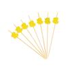 100 Pcs Disposable Bamboo Picks Food Fruit Cocktail Handmade Toothpicks