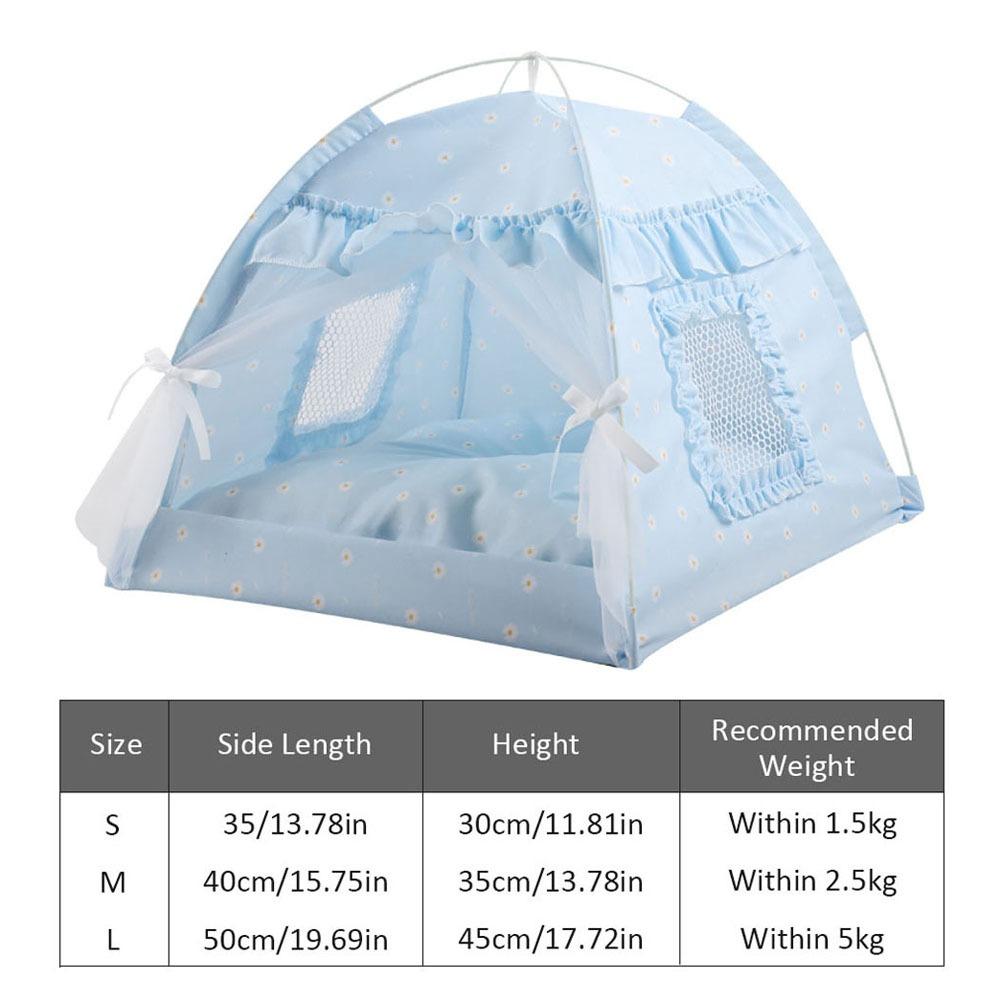 Mosquito Prevention Cat Dog Bed Kennel Semi Enclosed Cat Villa Foldable Pet Tent  Rabbits