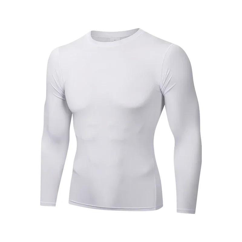 Men's Compression Shirts Long Sleeve Base-Layer Quick Dry Workout T Shirts Sports Running Tops for Gym Fitness Muscle Training