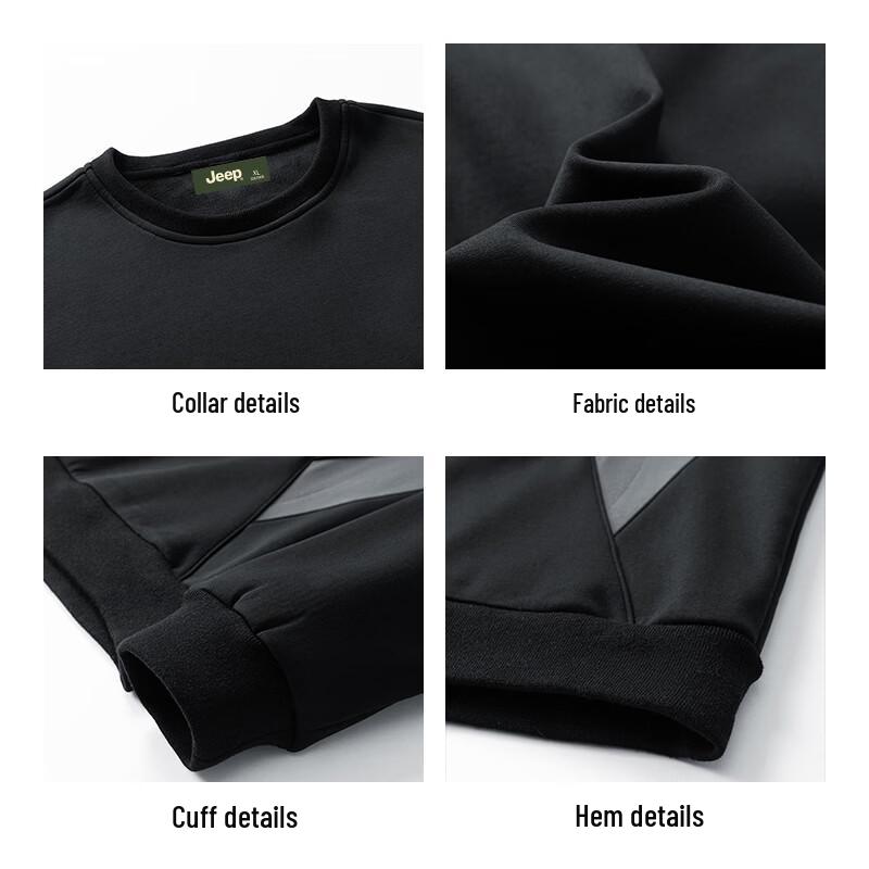 JEEP Men's Casual Round Neck Sweatshirt
