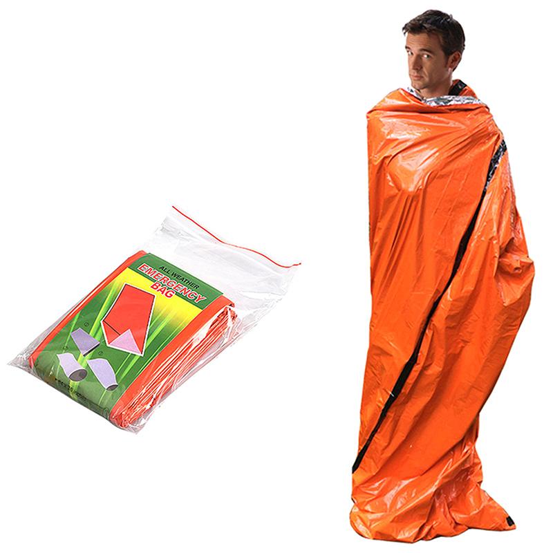 Emergency Sleeping Bag Ultra Waterproof Mylar Thermal Blankets Lightweight Survival Sleeping Bag Keep Warm For Camping Hiking
