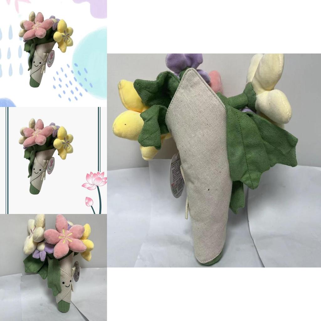 Cute Tulip Potted Plant Plush Toy Figure Bouquet Graduation Gift Doll 40cm
