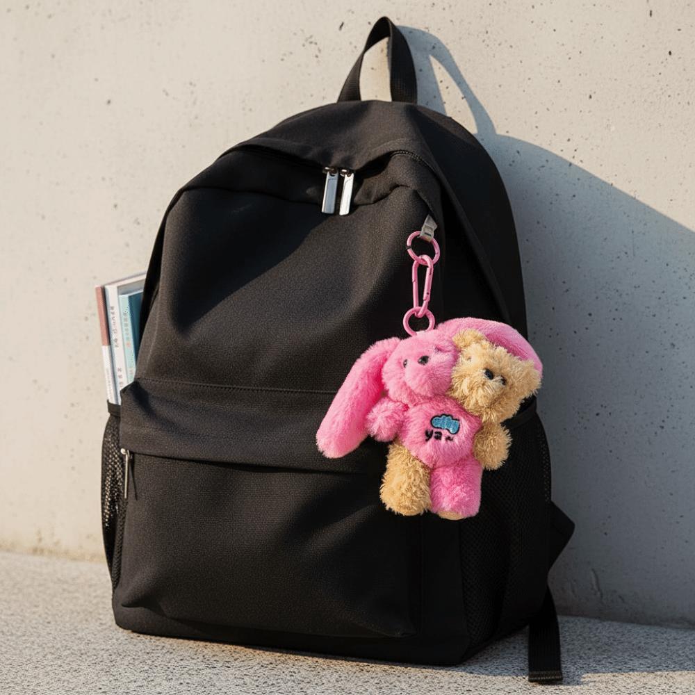 Hugging Design Creative Keychain Kawaii Style Plush Keychain Cute Plush Toy  Children Gits