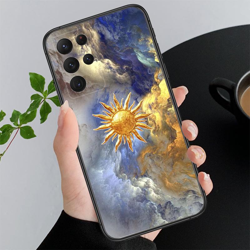 Clound Moon Star Night Phone Case For Samsung A55 A16 A56 A36 A35 A15 A53 A54 A33 A34 A25 A05S A52 A52S A14 A24 A26 A71