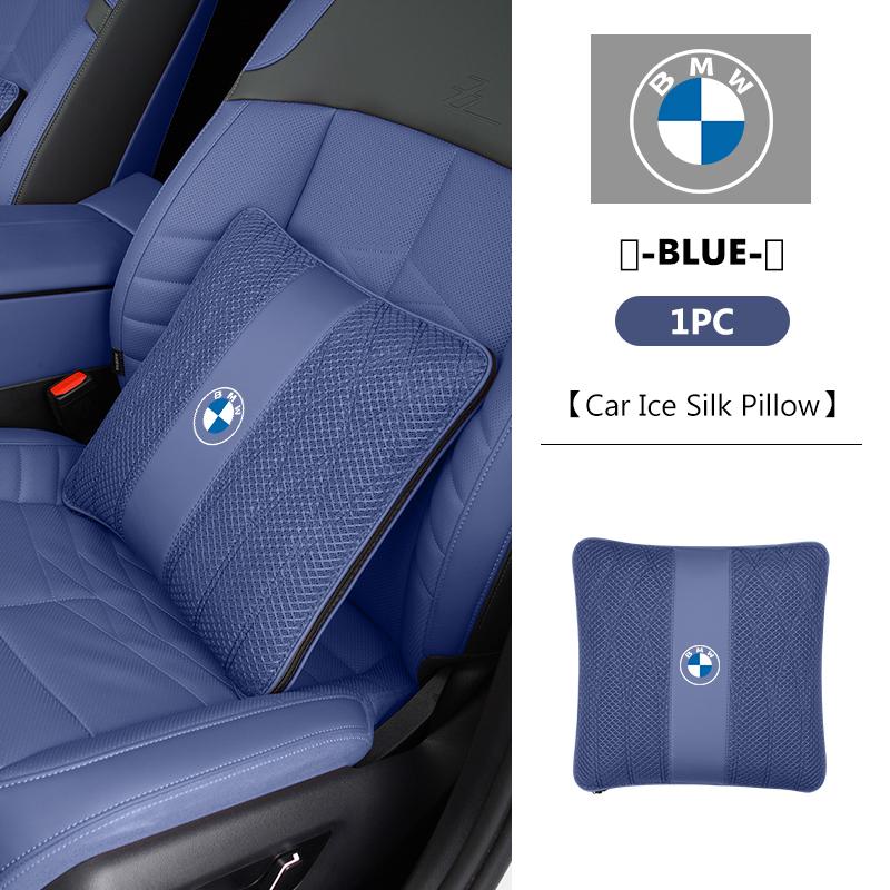 Autokopfstützenkissen Lendenkissen Eis-Seidenstoff Sofakissen Decke für BMW G30 G20 M3 M5 E91 E92 E93 E36 E70 X3 X4 X5 X1 E39