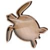 Starfishs Shape Seashells Display Box with Clear Acrylic Front Wood Seashells Holders for Shark Teeth Small Shadows Box
