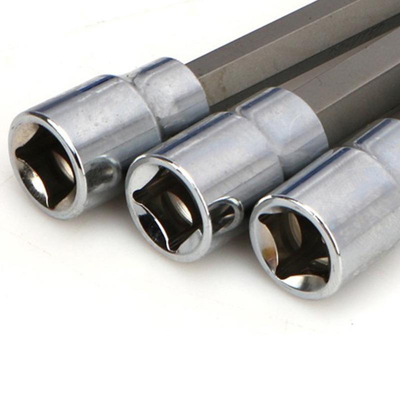 A84E-7Pcs/Set 3/8 Inch Socket Tool Set Drive Extra Long Torx Star Bit Sockets Set T25 T30 T40 T45 T50 T55 T60 Hand Tools
