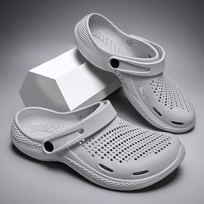 Sapatos masculinos/femininos com buracos respiráveis para casal verão sapatos casuais de praia sandálias e chinelos