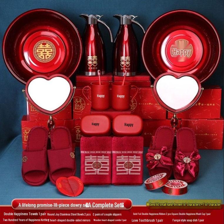 Bride's Dowry Set: Creative Wedding Items Collection