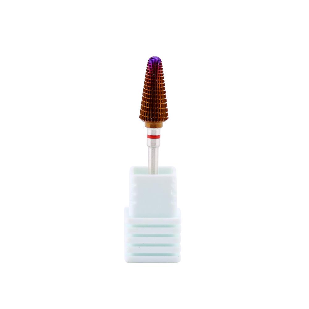 

BEPAN 6 Types Tornado Purple Coating Nail Drill Bits Tungsten Carbide Nail Bit Milling Cutter Accessories Manicure Nails Art Tool