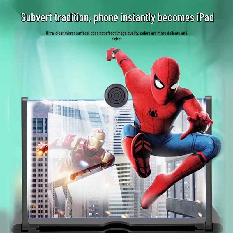 3D Blue Light Filter Mobile Amplifier with Pull-Out Stand for Eye Protection