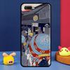 Ukiyo-e Japanese Style Art Case For Oppo A98 A78 A58 A15 A16 A17 A5 A9 A91 A52 A72 A76 A96 A74 A94 A54 S A57 A77 Cover