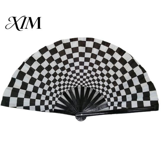 Decorative Fan Folding Sturdy Bone Exquisite Pattern Bright Color Glow in The Dark Festival Performance Party Supply