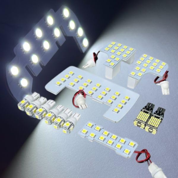 

Roomy Custom M910A LED Room Specially Super Interior Vehicle Inspection Car Accessories Lamp, 12-Piece Set, Designed, Glare, Lighting, Compliant, білий