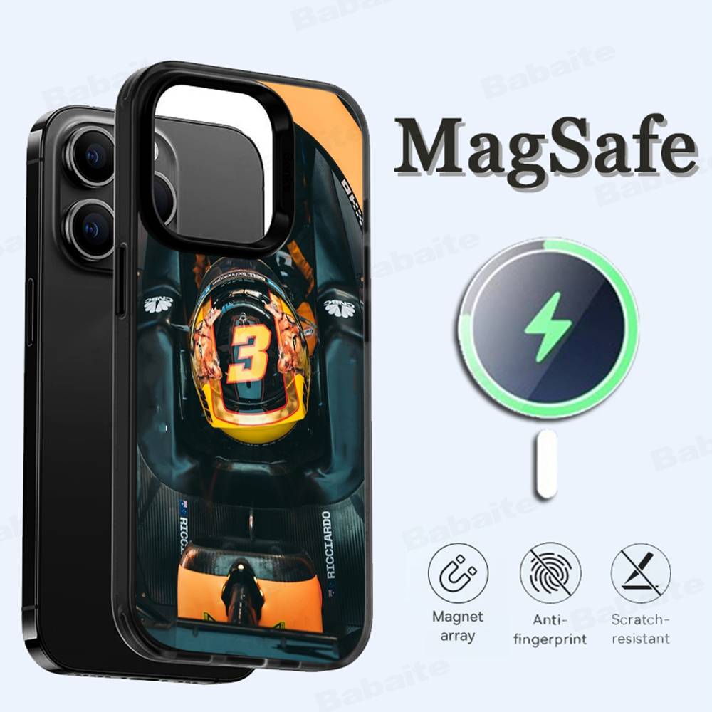 D-Daniel R-Ricciardo 3 Phone Case Magnetic Case For IPhone 17 16 14 13 12 11 15 Pro Max Plus For Magsafe Wireless Charge Cover