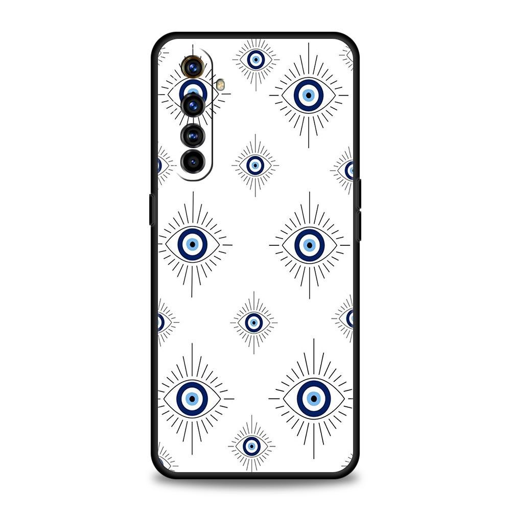 Blue Eye Art Phone Case For Realme 12 11 10 9 8 5G 7 6 GT5 GT3 GT2 Pro Plus C21 C11 C25 C35 GT Neo 2 3 3T 5 Soft Cover