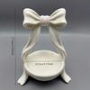 1pc Bowknot Storage Dish | Cute Jewelry and Key Tray - Ideal for Home Multi-Scene Use, Plastic Material