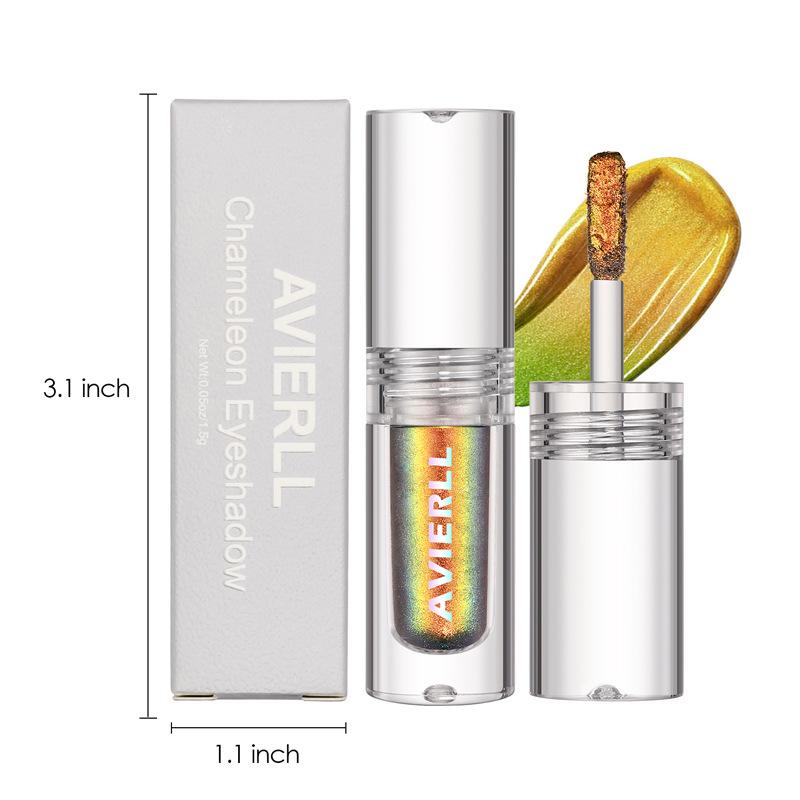 Cross-Border 6-Color Shimmer Liquid Eyeshadow Stick - Optical Color-Changing, Metallic Gradient, Diamond Glitter Finish