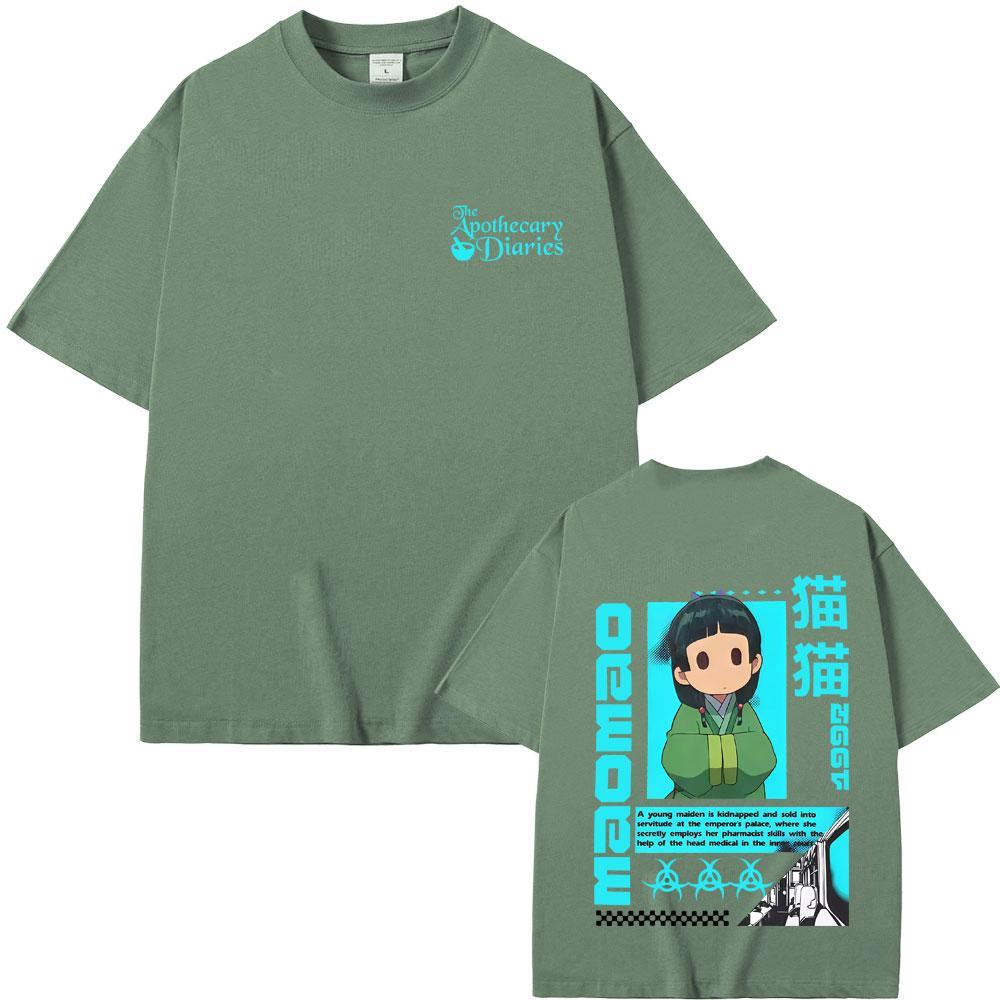 Anime The Apothecary Diaries Maomao Graphic Tshirt Men Women Clothing Funny Casual Oversized Streetwear Male Vintage T Shirts