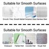 16 Pcs Shower Caddy Adhesive Replacement, No Drilling Shower Caddy Hooks, Adhesive Wall Hooks for Bathroom Storage Shelves and Kitchen Racks
