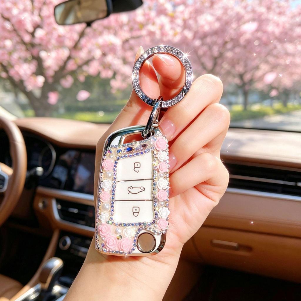 Volkswagen Passat Key Case for 2017-2021 Models with Diamond Design