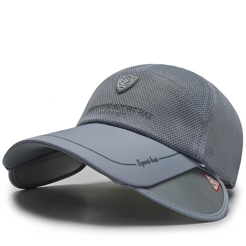 

Новая мужская рыболовная кепка, уличная универсальная солнцезащитная шляпа, кепка с откидным козырьком, летняя кепка Adjustable серый