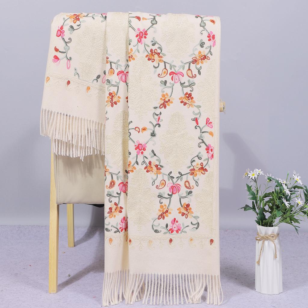Autumn and Winter Red Scarf for Women, Spring and Autumn Embroidered Shawl, Gift for Mother, Wedding Dress, Cheongsam Outerwear, Wedding Banquet,