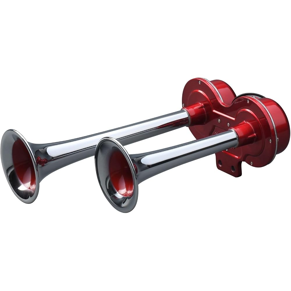Jet Inoue Electronic Yankee Horn, Double, 12V 505861, Wine Red