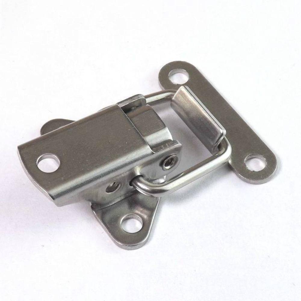 

4pcs/set Useful Silver Stainless Steel Buckle Butterfly Shape Convenient Trunk Latch Catches Toolbox Toggle Latch Clamp Hardware коричневый