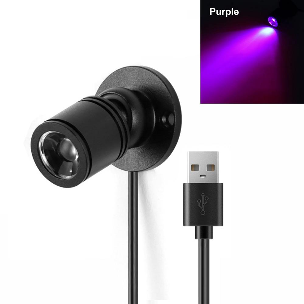 

Aluminum USB LED Spotlight Rotatable Surface Mounted Downlight Ceiling Lamp Switch On/Off 5V 1W Exhibition Cabinet Lamp
