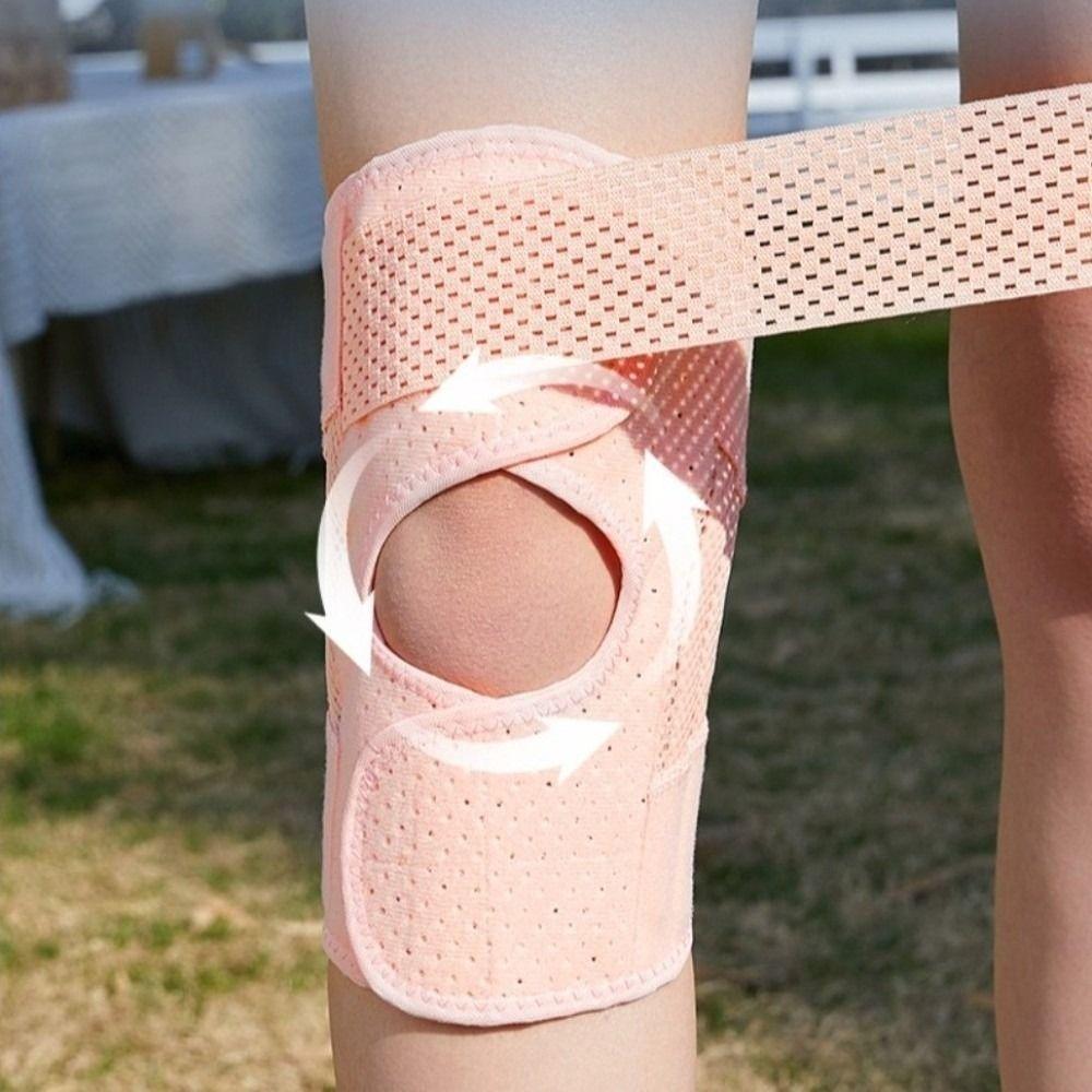 Breathable Knee Pads Patella Strap Cushion Pressure Knee Band Brace  Fitness Supports Sports