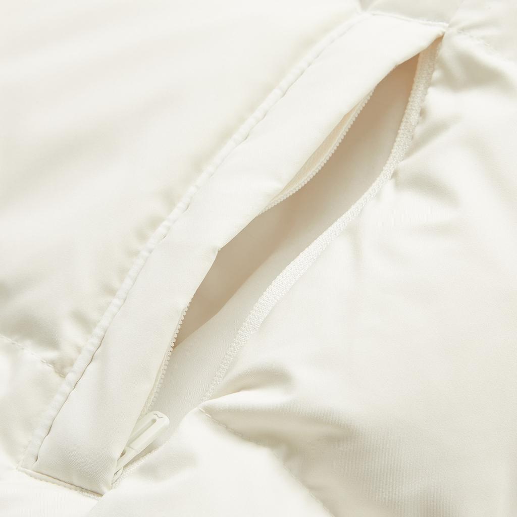 Li-Ning Fitness Series Water-Resistant Solid Color Raglan Casual Versatile Cold-Resistant Hooded Zipper Winter Down Jacket Women Outerwear AYMU108-1