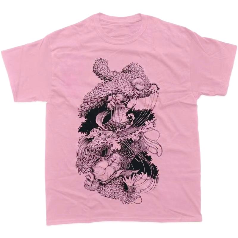 

Anime Graphic Print T-Shirt Fan Gift Y2K Harajuku Summer Men Women Cartoon Fashion Oversized T-shirt Autumn and winter innerwear 4XL