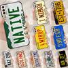 License Plate Number Funda Case For Samsung Galaxy S25 Ultra S9 S10 S20 S21 FE S22 S23 Plus S24 Ultra Phone Cover