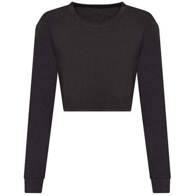 Womens/Ladies Heather Crop T-Shirt
