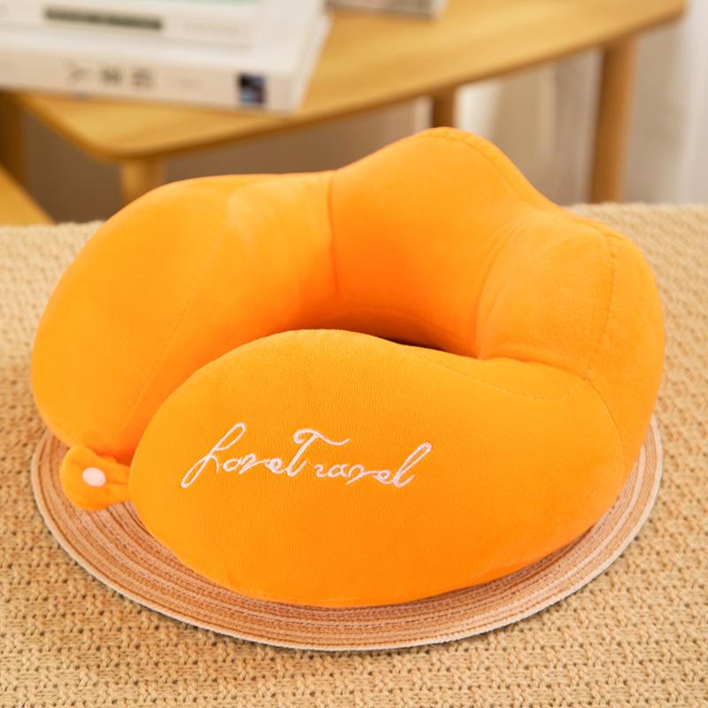 Outdoor U-shaped Pillow for Protecting Cervical Spine Office Student Ride Home Nap Massage Travel Portable Artifact Pillows