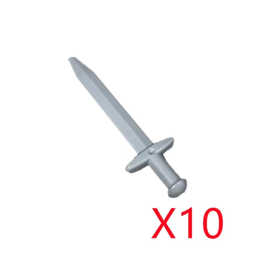 MOC Building Blocks Weapon Toy Accessories Medieval Soldier Knight Figure Ten Spear Crossbow Axe Sword Mini Brick Gift S001 DIY