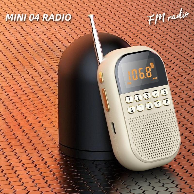 [Mini Radio Pro] USB/SD Dual Card Decoding | HD Radio Sound Quality | Portable Outdoor Audio | One-click Search Station